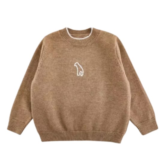 Brown giraffe sweater